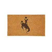 Wyoming Cowboys 28" x 16" Team Logo Outdoor Coir Mat