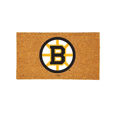Boston Bruins 28" x 16" Team Logo Outdoor Coir Mat