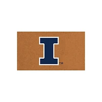 Illinois Fighting Illini 28" x 16" Team Logo Outdoor Coir Mat