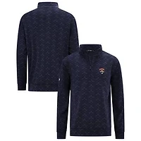 Men's Levelwear Navy Florida Panthers Chameleon Quarter-Zip Sweatshirt