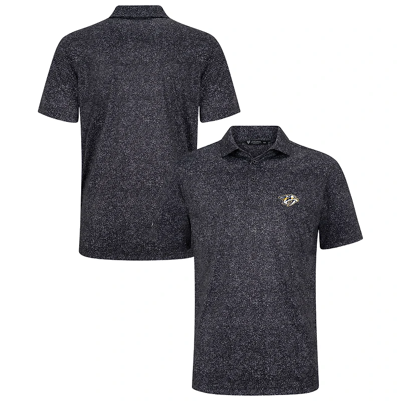 Men's Levelwear Black Nashville Predators Speckle Polo