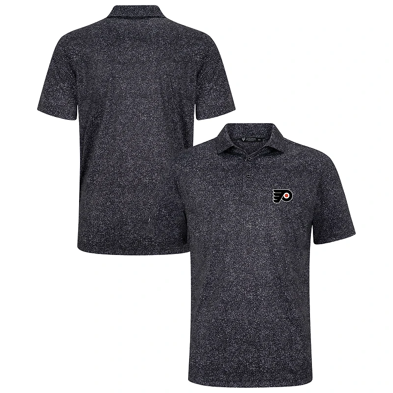 Men's Levelwear Black Philadelphia Flyers Speckle Polo