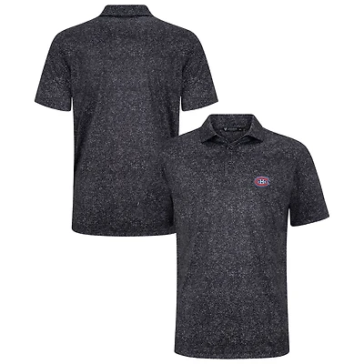 Men's Levelwear Black Montreal Canadiens Speckle Polo