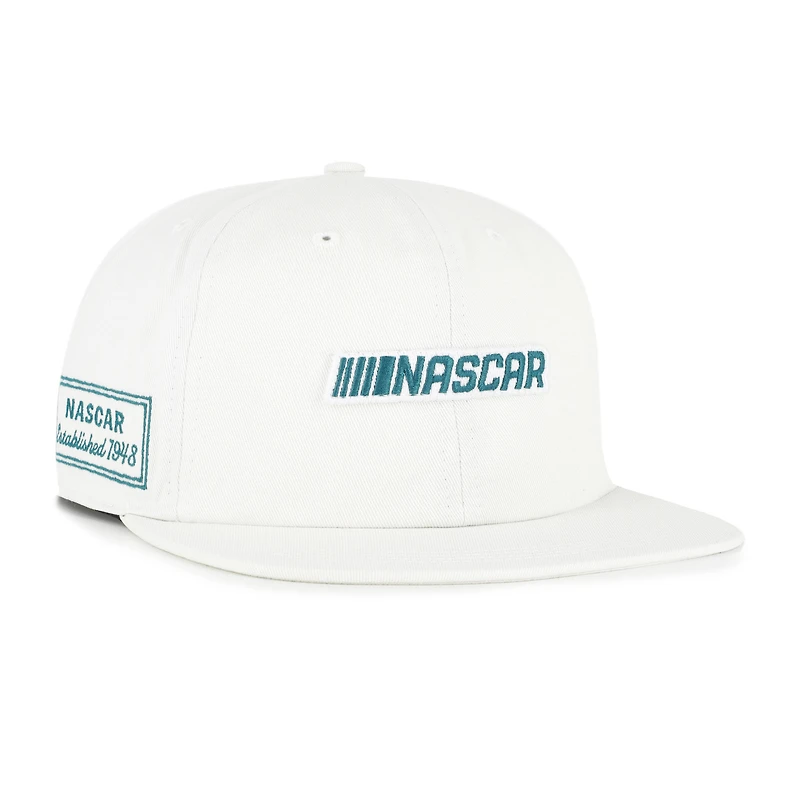 Men's '47  White NASCAR Contemporary Relaxed Captain Adjustable Hat