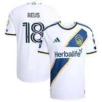 Men's adidas Marco Reus White LA Galaxy 2026 The VeloCITY Kit On-Field Authentic Patch Jersey