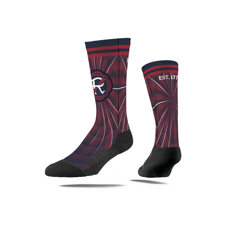 Unisex Strideline  New England Revolution Jersey Hook Premium Crew Socks