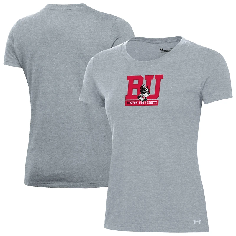 Women's Under Armour Gray Boston University Performance T-Shirt