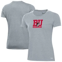 Women's Under Armour Gray Boston University Performance T-Shirt