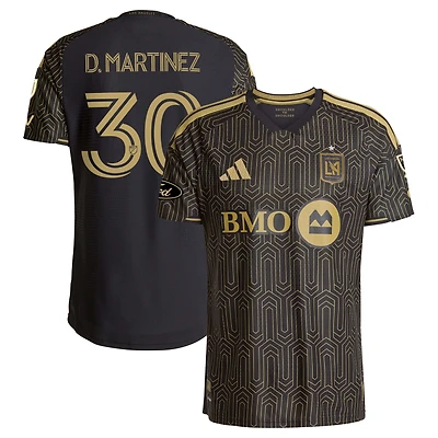 Men's adidas David Martínez Black LAFC 2026 2026 Primary Kit On-Field Authentic Patch Jersey
