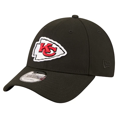 Men's New Era Black Kansas City Chiefs Core Team 9FORTY Adjustable Hat