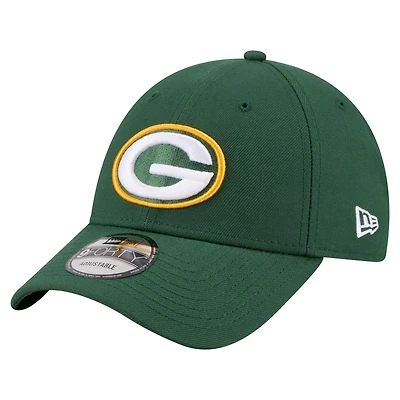 Men's New Era  Green Green Bay Packers Core Team 9FORTY Adjustable Hat