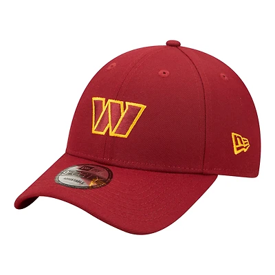Men's New Era Burgundy Washington Commanders Core Team 9FORTY Adjustable Hat