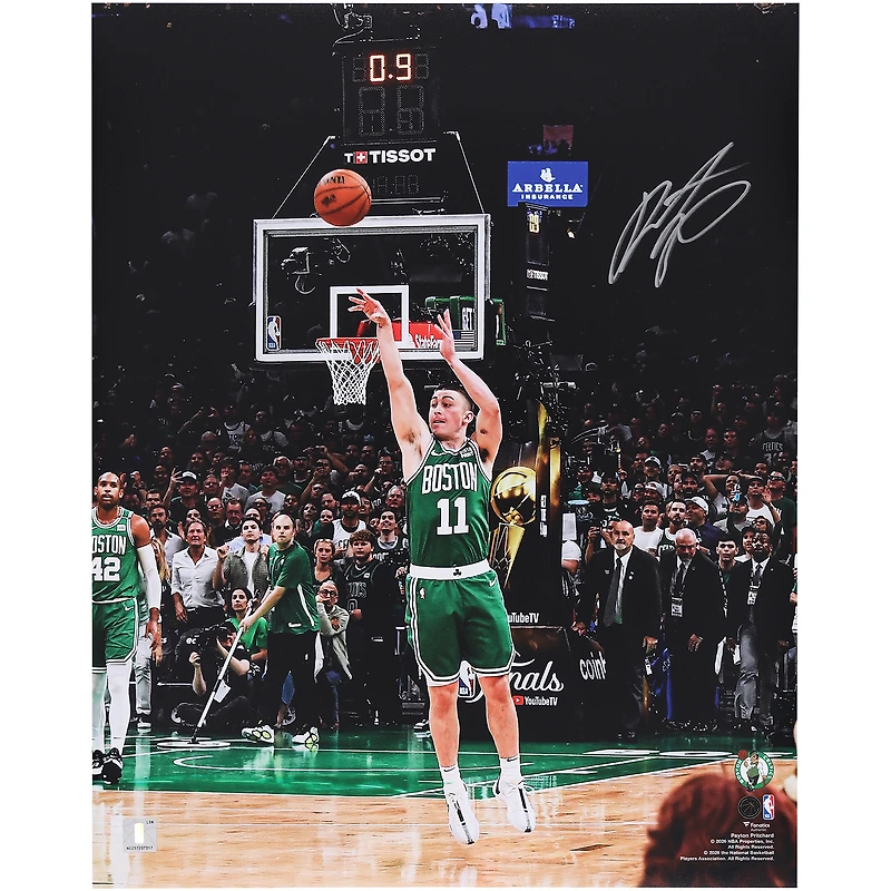 Payton Pritchard Boston Celtics Autographed 16" x 20" Game 5 Buzzer Beater Photograph