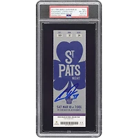 Auston Matthews Toronto Maple Leafs Autographed Rookie Season PSA Authenticated 8/10 Ticket from March 18, 2017