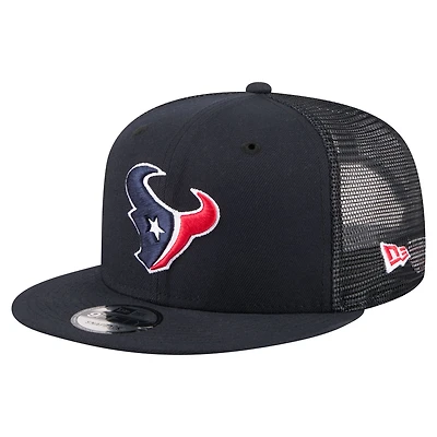 Men's New Era  Navy Houston Texans Core Team 9FIFTY Trucker Snapback Hat