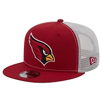 Men's New Era  Cardinal Arizona Cardinals Core Team 9FIFTY Trucker Snapback Hat