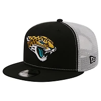 Men's New Era  Black Jacksonville Jaguars Core Team 9FIFTY Trucker Snapback Hat