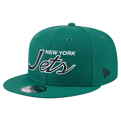 Men's New Era  Green New York Jets Core Team Script 9FIFTY Snapback Hat