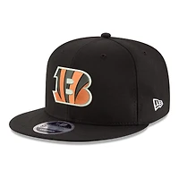 Men's New Era  Black Cincinnati Bengals 9FIFTY Snapback Hat