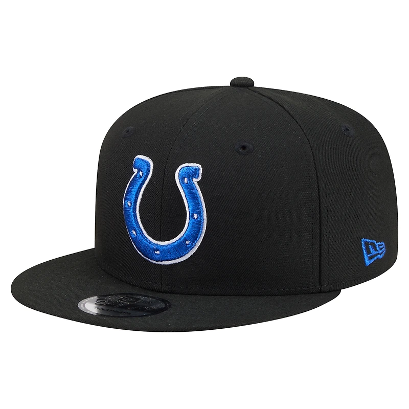 Men's New Era  Black Indianapolis Colts 9FIFTY Snapback Hat