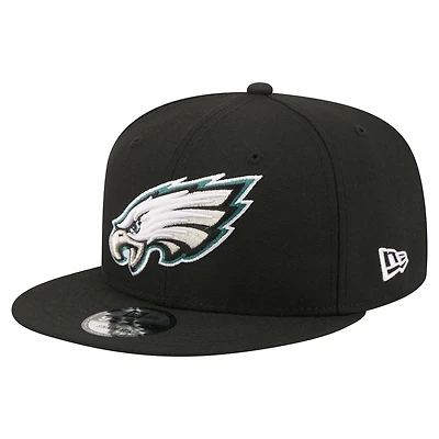 Men's New Era Black Philadelphia Eagles 9FIFTY Snapback Hat