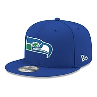 Men's New Era  Royal Seattle Seahawks 9FIFTY Snapback Hat