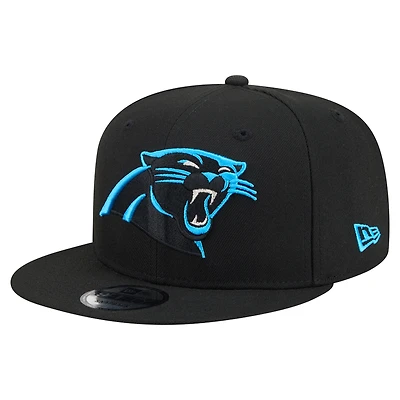 Men's New Era  Black Carolina Panthers 9FIFTY Snapback Hat