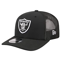 Men's New Era  Black Las Vegas Raiders 9SEVENTY Trucker Adjustable Hat