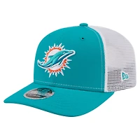 Men's New Era  Aqua Miami Dolphins 9SEVENTY Trucker Adjustable Hat