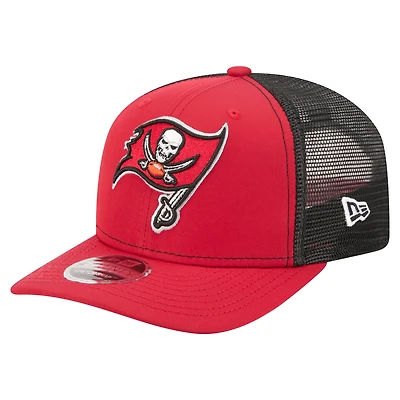 Men's New Era  Red Tampa Bay Buccaneers 9SEVENTY Trucker Adjustable Hat