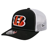 Men's New Era  Black Cincinnati Bengals 9SEVENTY Trucker Adjustable Hat