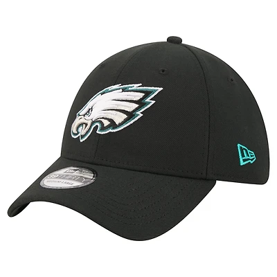 Men's New Era  Black Philadelphia Eagles Core Team 39THIRTY Flex Hat