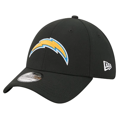 Men's New Era  Black Los Angeles Chargers Core Team 39THIRTY Flex Hat