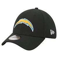 Men's New Era  Black Los Angeles Chargers Core Team 39THIRTY Flex Hat