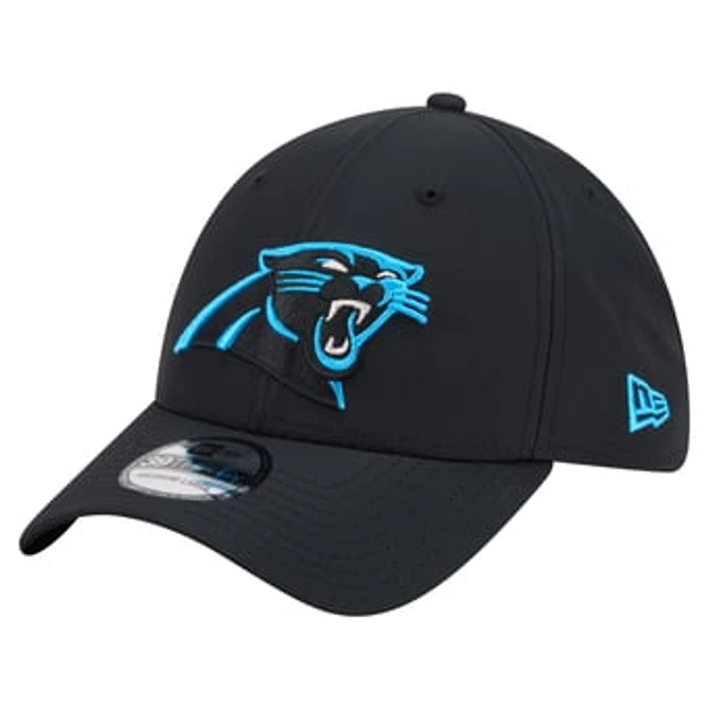 Men's New Era  Black Carolina Panthers Core Team 39THIRTY Flex Hat