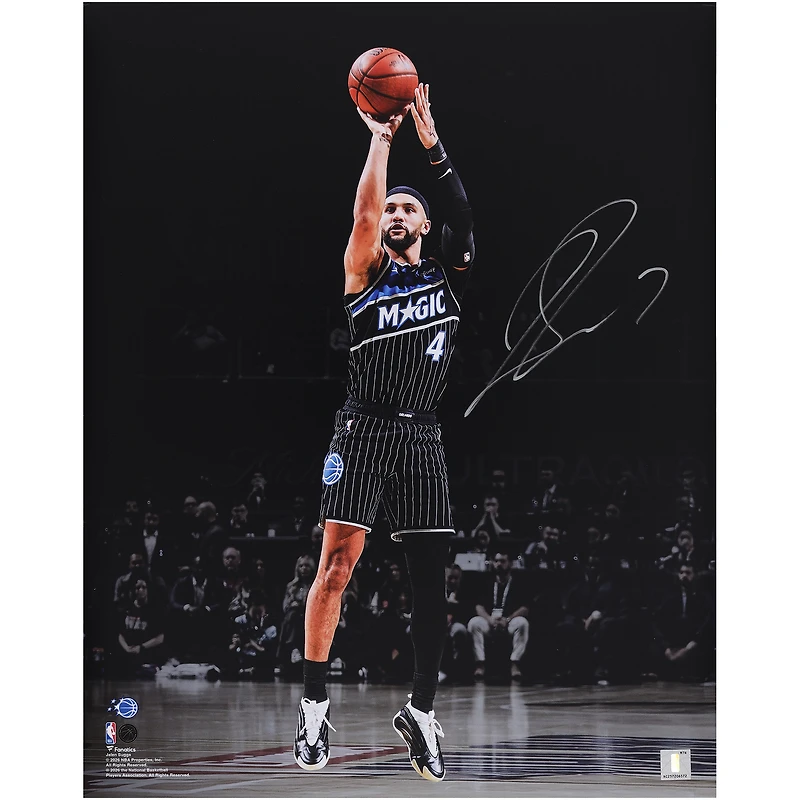 Jalen Suggs Orlando Magic Autographed 16" x 20" Shooting Spotlight Photograph