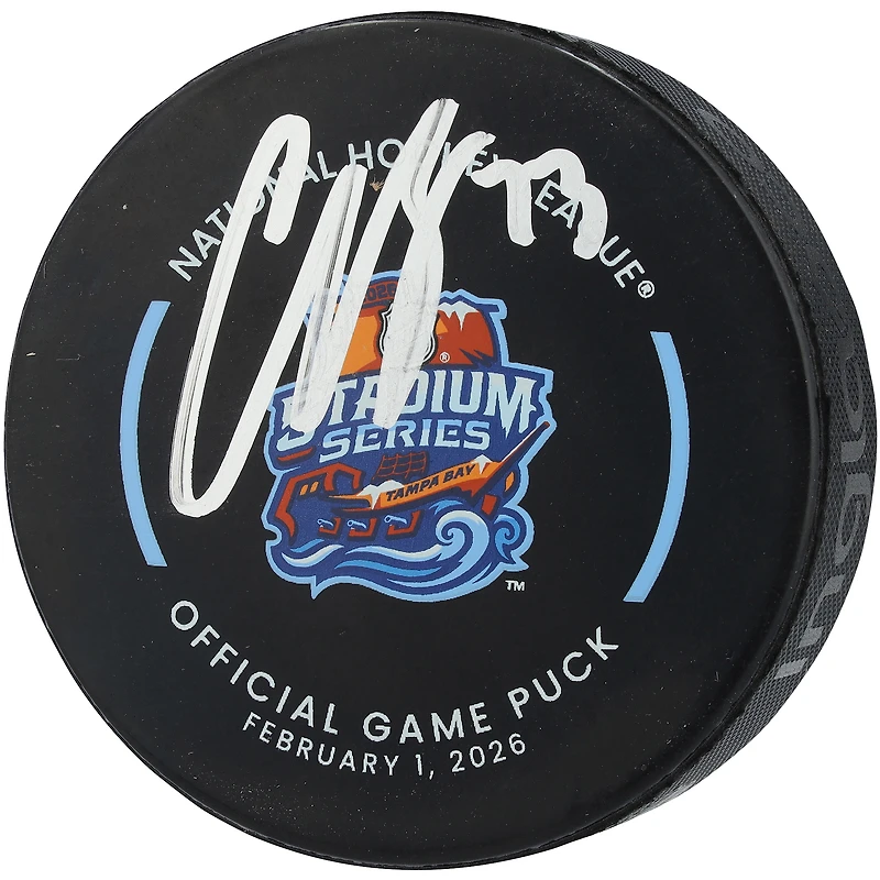 Charlie McAvoy Boston Bruins Autographed 2026 NHL Stadium Series Official Game Puck