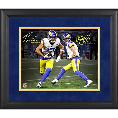 Matthew Stafford & Puka Nacua Los Angeles Rams Facsimile Signature Framed 11" x 14" Spotlight Photograph