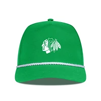 Men's Levelwear Kelly Green Chicago Blackhawks St. Patrick's Day Gambit Rope Adjustable Hat