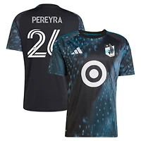 Men's adidas Joaquín Pereyra Black Minnesota United FC 2026 The Decade Kit Replica Jersey