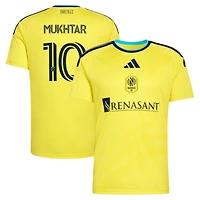 Men's adidas Hany Mukhtar Yellow Nashville SC 2026 The Reverb Kit Replica Jersey