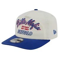 Men's New Era Cream Buffalo Bills Script 19TWENTY Adjustable Hat