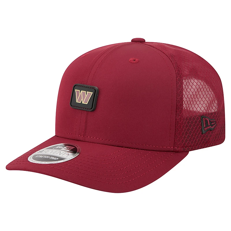 Men's New Era Burgundy Washington Commanders Micro Badge 9SEVENTY Adjustable Hat