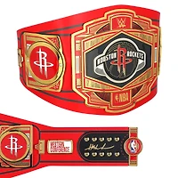 Hakeem Olajuwon Houston Rockets Autographed WWE Legacy Title Belt