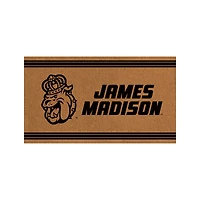 James Madison Dukes 28" x 16" Primary Logo Outdoor Coir Entryway Mat