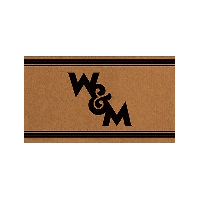 William & Mary Tribe 28" x 16" Primary Logo Outdoor Coir Entryway Mat