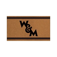 William & Mary Tribe 28" x 16" Primary Logo Outdoor Coir Entryway Mat