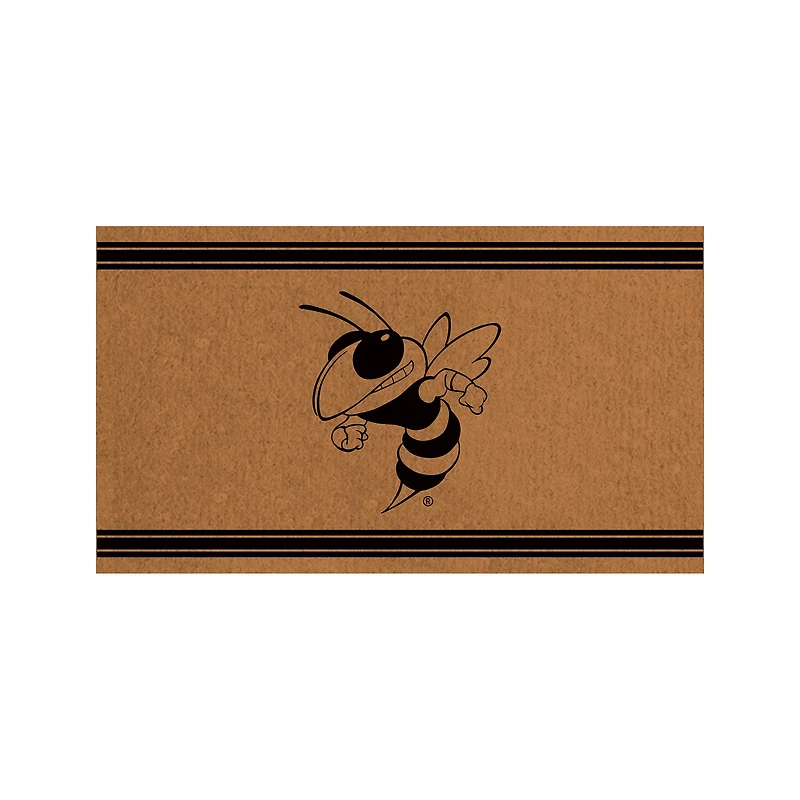 Georgia Tech Yellow Jackets 28" x 16" Primary Logo Outdoor Coir Entryway Mat