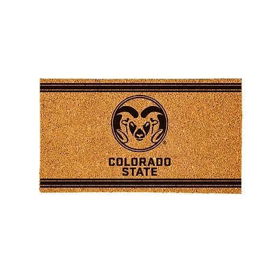 Colorado State Rams 28" x 16" Primary Logo Outdoor Coir Entryway Mat