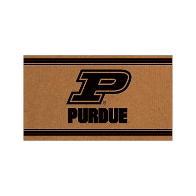 Purdue Boilermakers 28" x 16" Primary Logo Outdoor Coir Entryway Mat